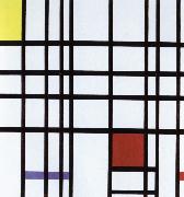 Piet Mondrian compostition with yellow,blue and red,1937 to 42 oil on canvas